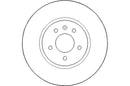 Disctech Brake Disc - Fits Chevrolet, Opel - ABD3057 - Front Axle