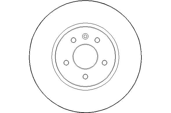 Disctech Brake Disc - Fits Chevrolet, Opel - ABD3057 - Front Axle