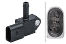 HELLA 6PP 009 409-601 Sensor, exhaust pressure - 3-pin connector - Bolted