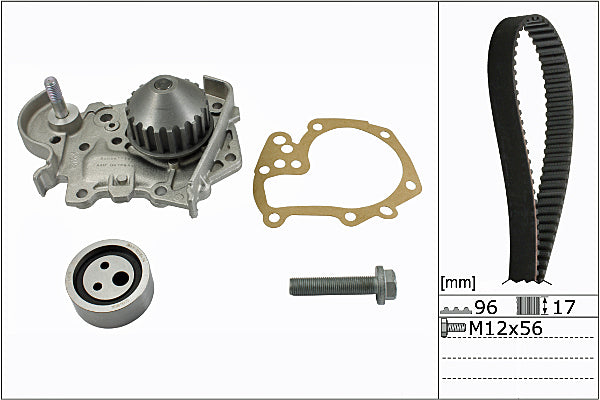 INA Water Pump & Timing Belt Set - Part No - 530019131