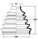 First Line Cv Joint Boot Kit Part No -FCB6087