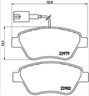 Brembo Brake Pad Set - P23108