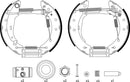 Mintex Brake Shoe Kits fits -Citroën Peugeot MSP281 (also fits other vehicles)