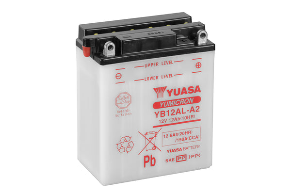 YB12AL-A2 (CP) 12V Yuasa Yumicron Motorcycle Battery