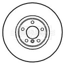 Borg & Beck Brake Disc Single Part No -BBD5823S