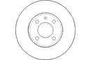 Disctech Brake Disc - Fits Audi, Seat - ABD3129 - Front Axle