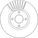 Disctech Brake Disc - Fits Ford, Volvo - ABD3813 - Front Axle