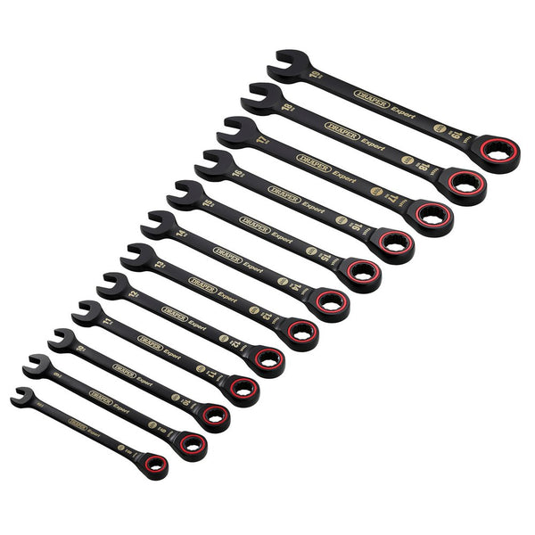 Draper 12Pc Ratcheting Spanner Set Bk - 3896