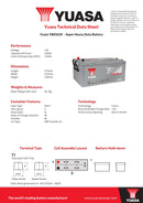 Yuasa YBX5625 Super Heavy Duty Battery - 5625