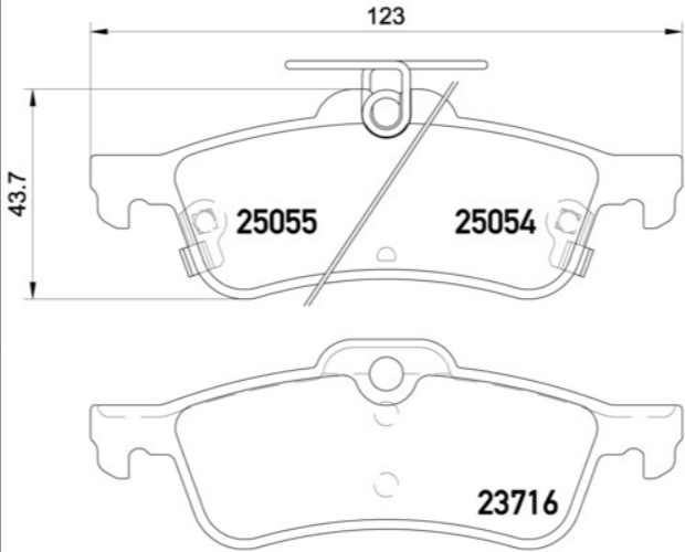 Brembo Brake Pad Set - P28070