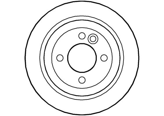 Disctech Brake Disc - Fits Mini, Opel - ABD2042 - Rear Axle
