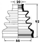 Borg & Beck Cv Joint Boot Kit Part No -BCB2819
