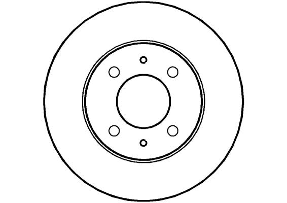 Disctech Brake Disc - Fits Abarth, Hyundai - ABD2804 - Front Axle