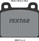 Textar Brake Pad Set - 2001108