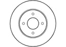 Disctech Brake Disc - Fits Nissan, Opel - ABD2775 - Rear Axle