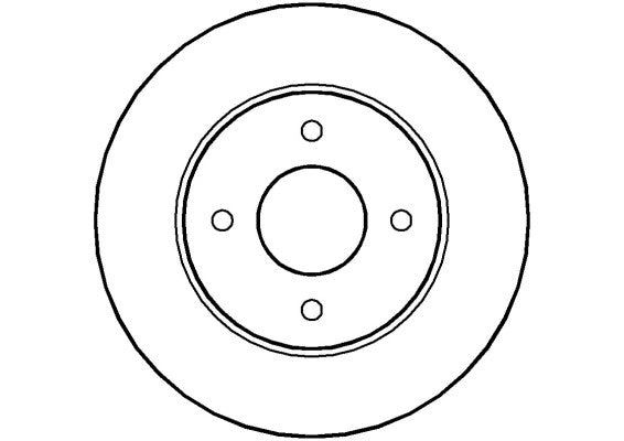 Disctech Brake Disc - Fits Nissan, Opel - ABD2775 - Rear Axle