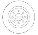 Borg & Beck Brake Disc Pair Part No -BBD4577