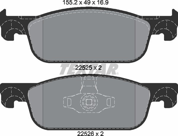 Textar Brake Pad Set - 2252501