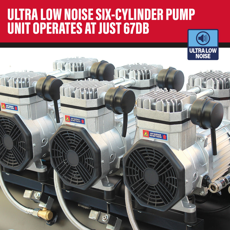 SIP QT AIR DD 4.5hp 150ltr Ultra Low Noise Oil-Free Direct Drive Compressor