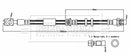 Borg & Beck Brake Hose Part No -BBH8731