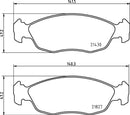Mintex Brake Pad & Disc Kit fits -Citroën Peugeot MDK0079 (also fits other vehicles)