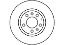 Disctech Brake Disc - Fits Chrysler, Mazda - ABD2347 - Front Axle