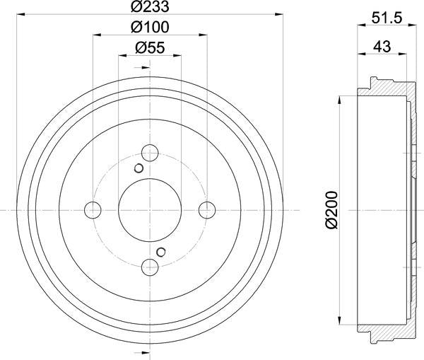 Mintex Brake Drum (Single) fits -Toyota MBD267 (also fits other vehicles)