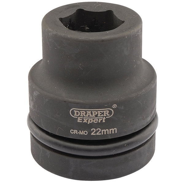 Expert HI-TORQ 6 Point Impact Socket, 1" Sq Dr, 22mm