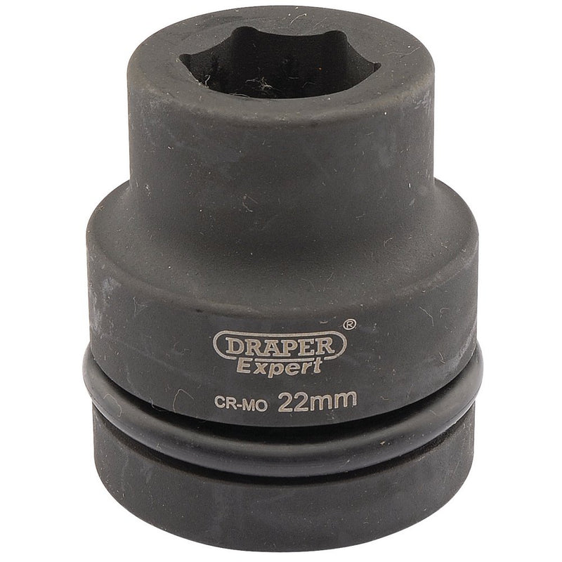 Expert HI-TORQ 6 Point Impact Socket, 1" Sq Dr, 22mm