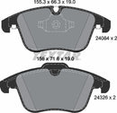 Daimler Jaguar, Brake Pad Set - Textar 2408401