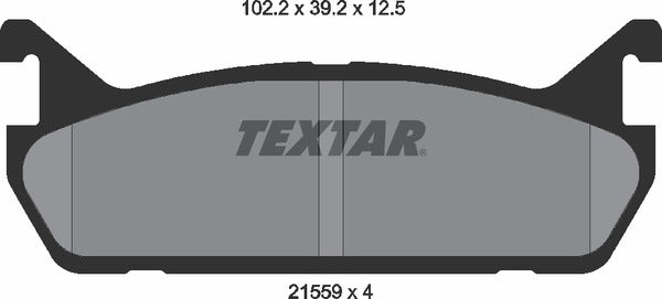 Textar Brake Pad Set - 2155901
