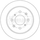 Borg & Beck Brake Disc (Pair)  - BBD5590