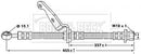 Borg & Beck Brake Hose Part No -BBH6784