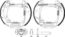 Mintex Brake Shoe Kits fits -MercedesBenz MSP178 (also fits other vehicles)