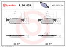 Brembo Brake Pad Set - P68059