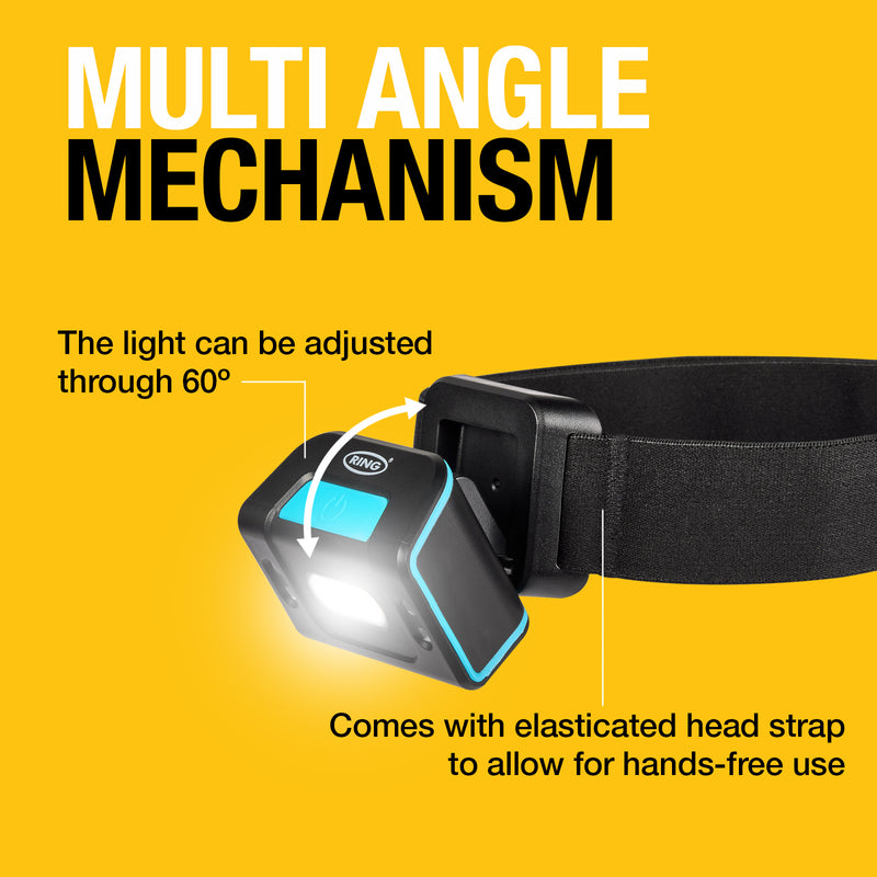 Ring Magflex Dna Headtorch 250 Lumens Rechargeable - RIL6400
