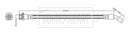 Borg & Beck Brake Hose Part No -BBH7980