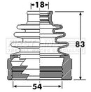 First Line Cv Joint Boot Kit Part No -FCB6306