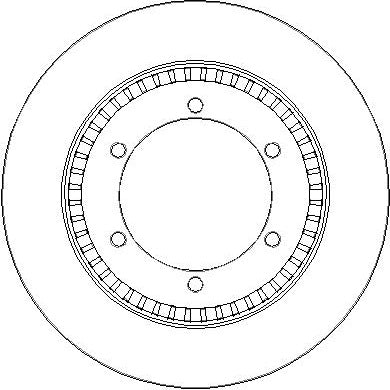 Disctech Brake Disc - Fits Ford, Nissan - ABD3393 - Rear Axle