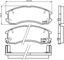 Mintex Brake Pad Set fits -Ford Usa Mazda MDB1441 (also fits other vehicles)