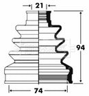 Borg & Beck Cv Joint Boot Kit Part No -BCB2821