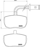 Mintex Brake Pad Set fits -Alfa Romeo Iveco MDB1699 (also fits other vehicles)