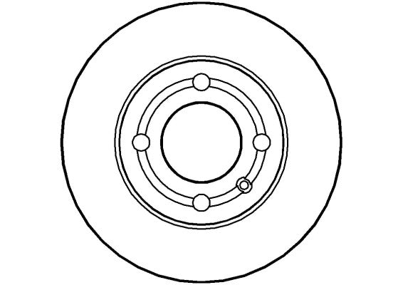 Disctech Brake Disc - Fits Honda, Seat - ABD2708 - Rear Axle