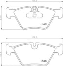 Mintex Brake Pad Set fits -BMW MDB1817 (also fits other vehicles)