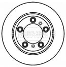 Borg & Beck Brake Disc (Single)  - BBD5837S