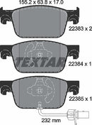 Textar Brake Pad Set - 2238301