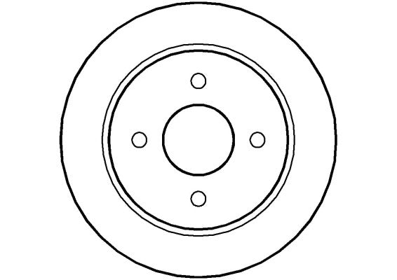 Disctech Brake Disc - Fits Ford, Mercedes-benz - ABD2012 - Rear Axle