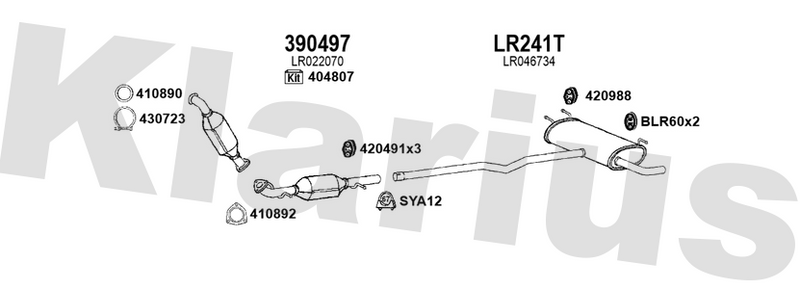 Klarius 390497 - Diesel Particulate Filter  - Fits Land Rover Freelander 2.2Td4