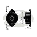Gates DriveAlign Tensioner Pulley - T39006