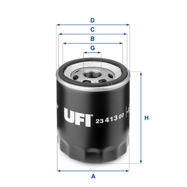 UFI Oil Filter - Ph9566 - 23.413.00